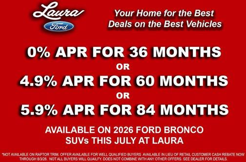 Velocity Blue Metallic 2026 Ford Bronco Big Bend