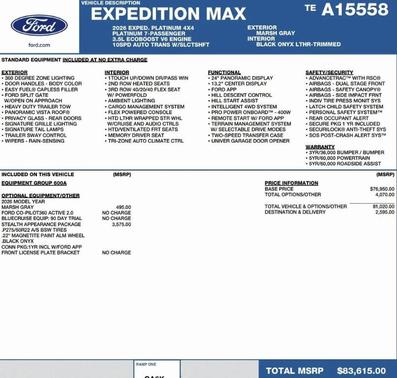 2026 Ford Expedition Max Platinum