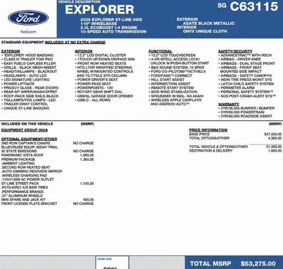 2025 Ford Explorer ST-Line