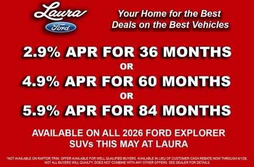 Space White Metallic 2026 Ford Explorer Active