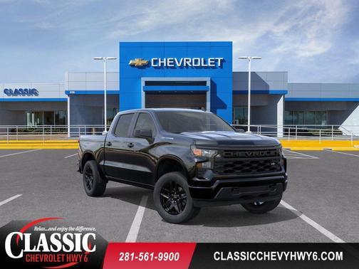 Black 2026 Chevrolet Silverado 1500 Custom