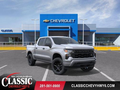 Sterling Gray Metallic 2026 Chevrolet Silverado 1500 Custom