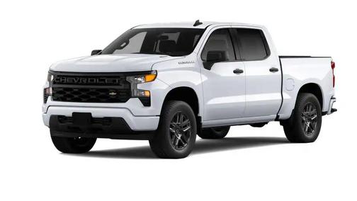 Summit White 2026 Chevrolet Silverado 1500 Custom