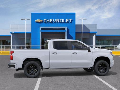 Summit White 2026 Chevrolet Silverado 1500 Custom