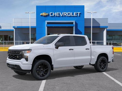 Summit White 2026 Chevrolet Silverado 1500 Custom