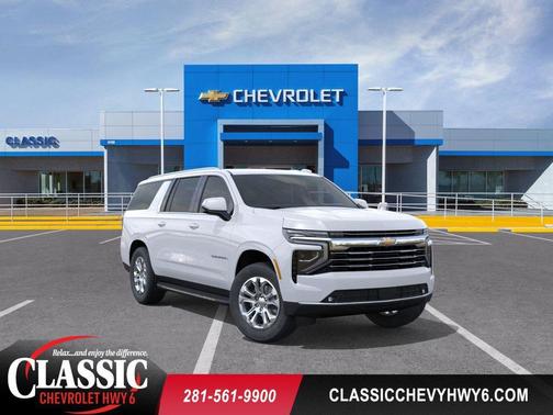 Summit White 2026 Chevrolet Suburban LT