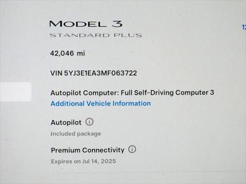 2021 Tesla Model 3 Standard Range Plus