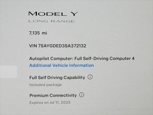 2025 Tesla Model Y Long Range Dual Motor All-Wheel Drive