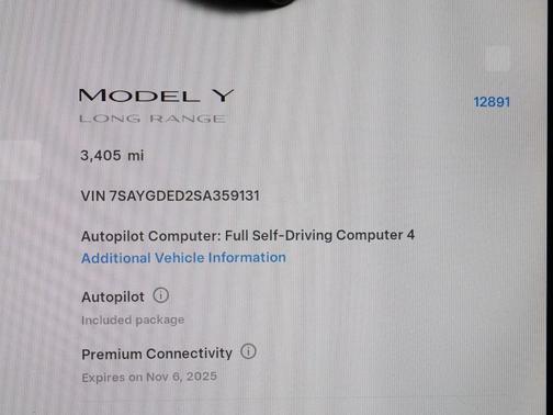 2025 Tesla Model Y Long Range Dual Motor Rear-Wheel Drive
