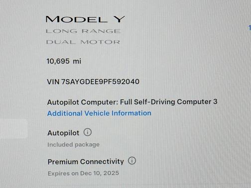 2023 Tesla Model Y *AUTOPILOT, NAVIGATION, SAFETY ALERTS, ADAPTIVE CRUISE, SURROUND VIEW CAMERAS, PANORAMA GLASS ROOF, HEATED SEATS/STEERING WHEEL, WIRELESS CHARGING