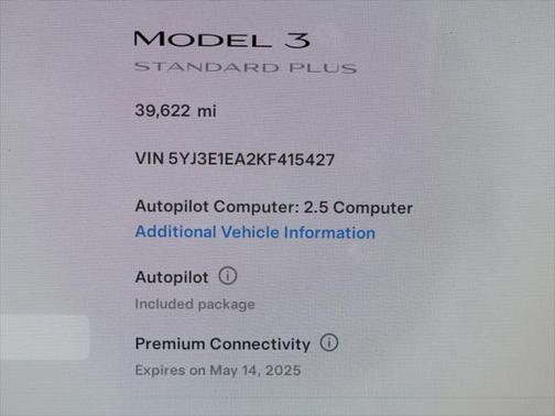2019 Tesla Model 3 Standard Range Plus