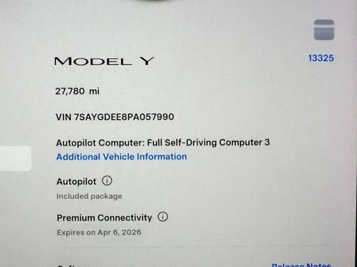 2023 Tesla Model Y *AUTOPILOT, NAVIGATION, SAFETY ALERTS, ADAPTIVE CRUISE, SURROUND VIEW CAMERAS, PANORAMA GLASS ROOF, HEATED SEATS/STEERING WHEEL, WIRELESS CHARGING