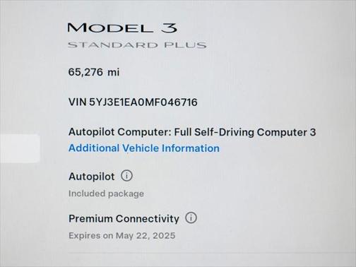 2021 Tesla Model 3 Standard Range Plus