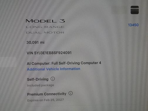 Solid Black 2025 Tesla Model 3 Long Range