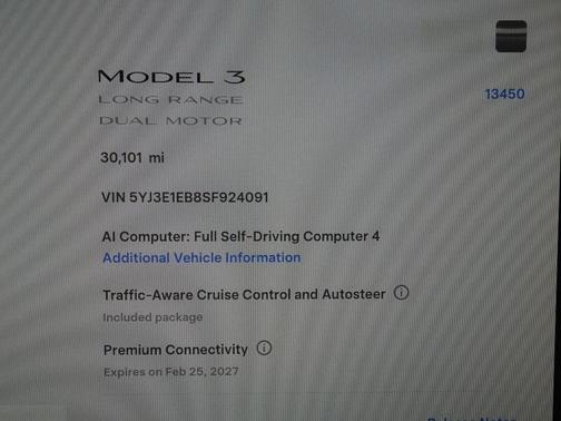 Solid Black 2025 Tesla Model 3 Long Range
