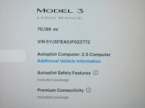 2018 Tesla Model 3 Mid Range