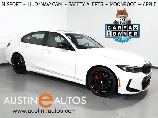 2023 BMW 330 *M SPORT, HEADS-UP DISPLAY, NAVIGATION, CURVED DISPLAY, SAFETY ALERTS, BACKUP-CAMERA, MOONROOF, HEATED SEATS/STEERING, 19 INCH WHEELS, WIRELESS CHARGING, ANDROID & APPLE