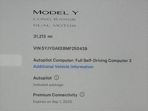2021 Tesla Model Y Long Range Dual Motor All-Wheel Drive