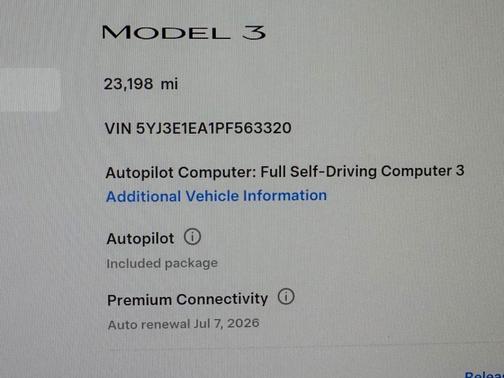 2023 Tesla Model 3 Standard Range