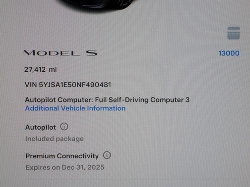 2022 Tesla Model S Dual Motor All-Wheel Drive