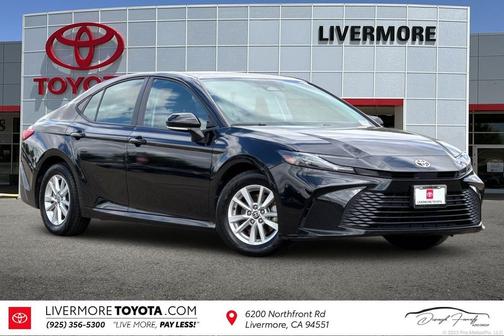 Midnight Black Metallic 2025 Toyota Camry LE