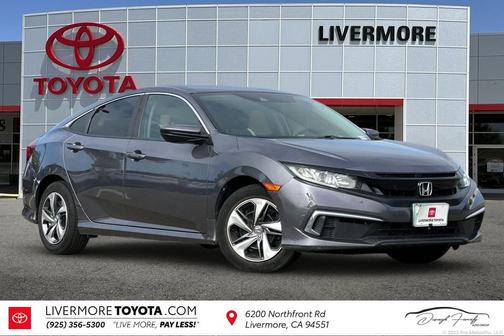 Gray 2021 Honda Civic LX