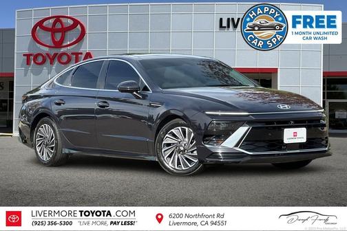 Carbon Blue 2025 Hyundai SONATA Hybrid Limited