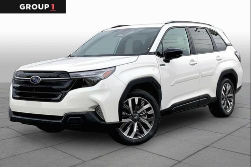 Crystal White Pearl 2026 Subaru Forester Hybrid Touring