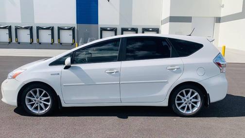 Super White 2012 Toyota Prius v Five