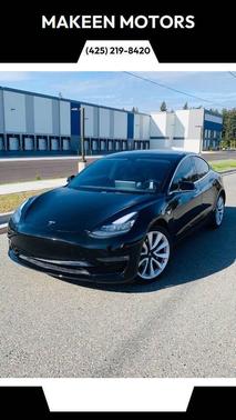 Solid Black 2018 Tesla Model 3 Long Range