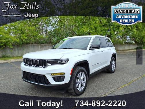 Bright White Clearcoat 2022 Jeep Grand Cherokee Limited