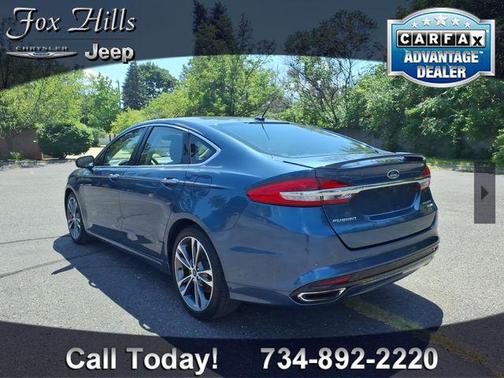 Blue Metallic 2018 Ford Fusion Titanium