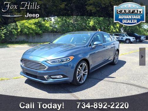 Blue Metallic 2018 Ford Fusion Titanium