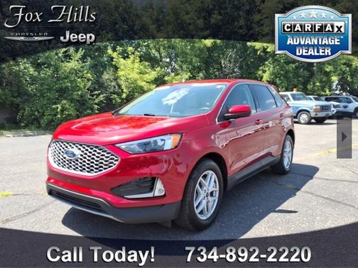 Red Metallic 2023 Ford Edge SEL
