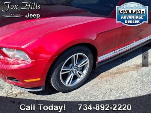 Red 2010 Ford Mustang Premium