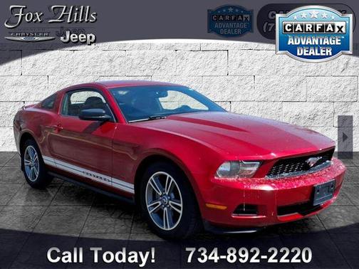 Red 2010 Ford Mustang Premium
