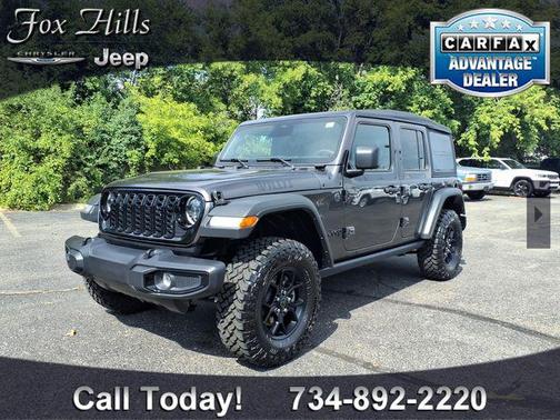 Crystal Metallic 2025 Jeep Wrangler Willys