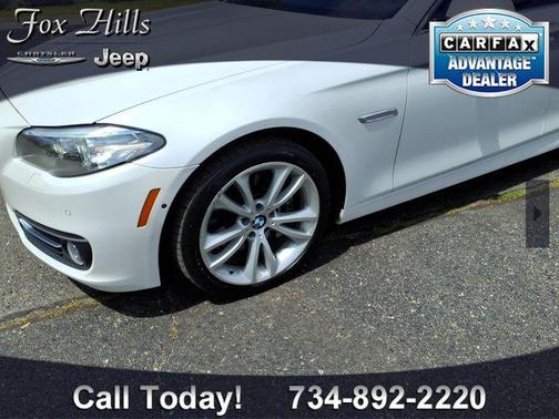 White Metallic 2016 BMW 535 xDrive