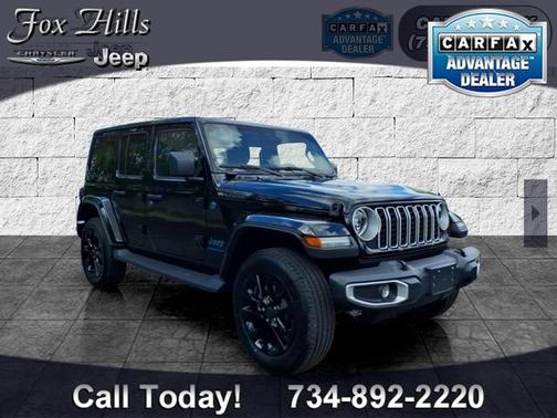 Black Clearcoat 2025 Jeep Wrangler Sahara 4xe