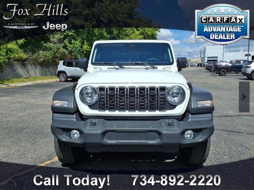 Bright White Clearcoat 2025 Jeep Wrangler Sport S