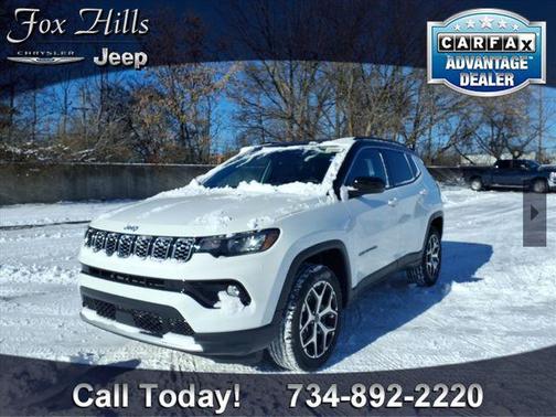 Bright White Clearcoat 2026 Jeep Compass Limited
