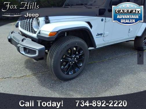 Bright White Clearcoat 2025 Jeep Wrangler 4xe Sahara
