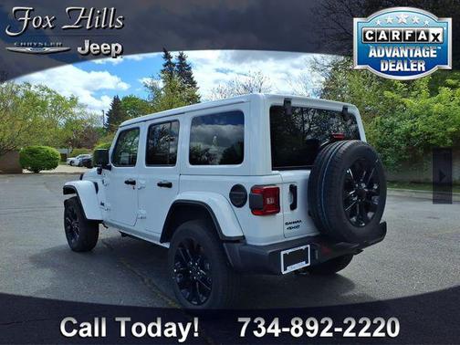 Bright White Clearcoat 2025 Jeep Wrangler 4xe Sahara