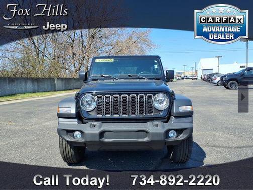 Black Clearcoat 2026 Jeep Wrangler Sport