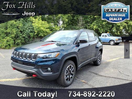 Fathom Blue Pearl Coat 2026 Jeep Compass Trailhawk