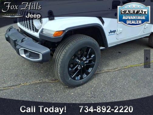 Bright White Clearcoat 2025 Jeep Wrangler 4xe Sahara