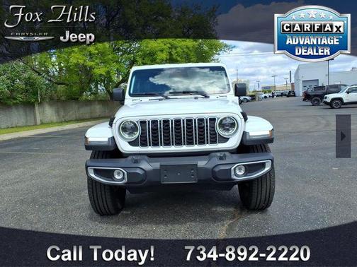 Bright White Clearcoat 2025 Jeep Wrangler 4xe Sahara
