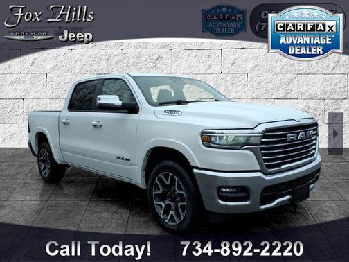 Bright White Clearcoat 2025 RAM 1500 Laramie