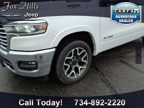 Bright White Clearcoat 2025 RAM 1500 Laramie