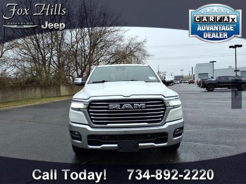 Bright White Clearcoat 2025 RAM 1500 Laramie